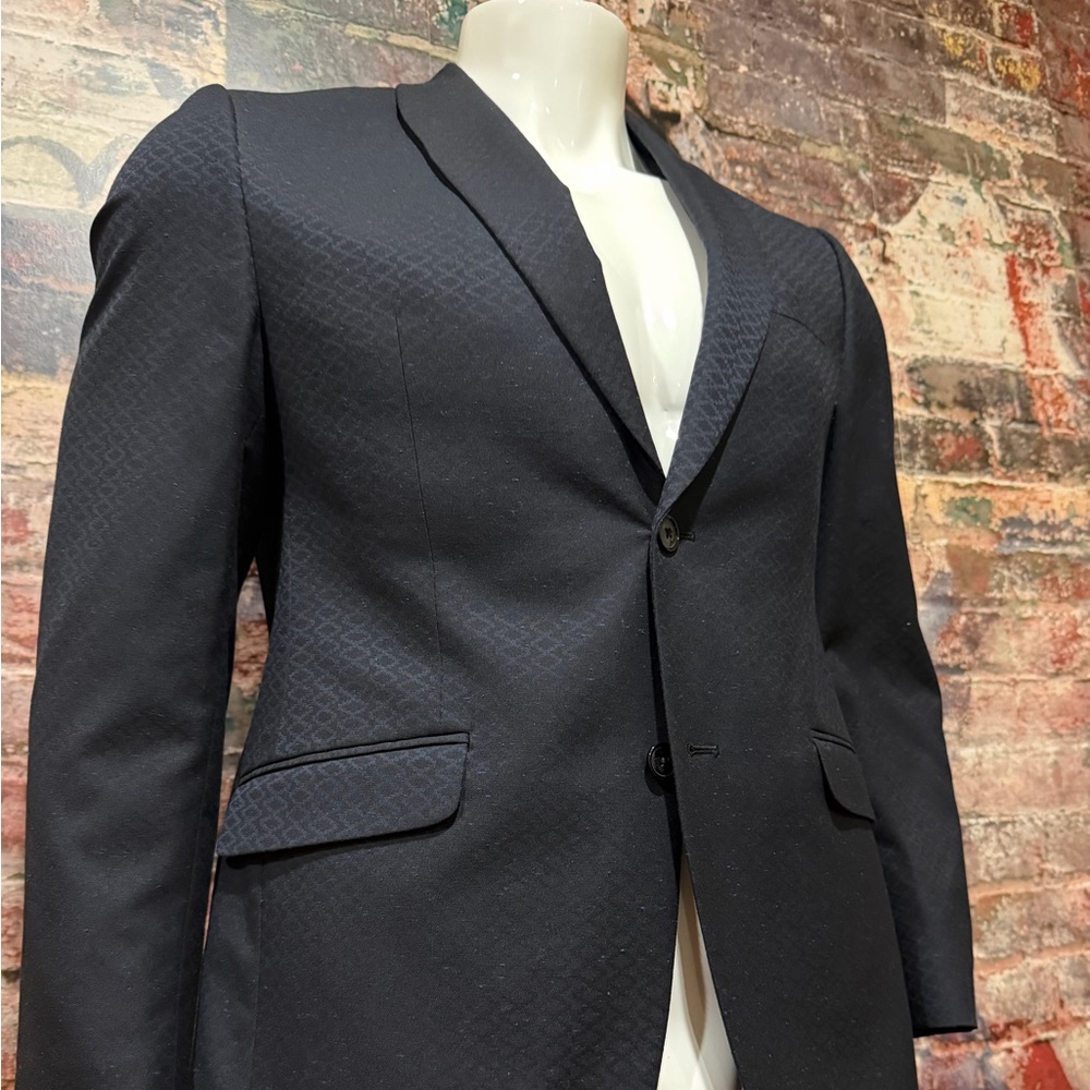 Perry Ellis Portfolio Navy  lue Jacket with Blue Trim